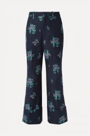 Gucci Cotton and wool-blend jacquard wide-leg pants at Net a Porter